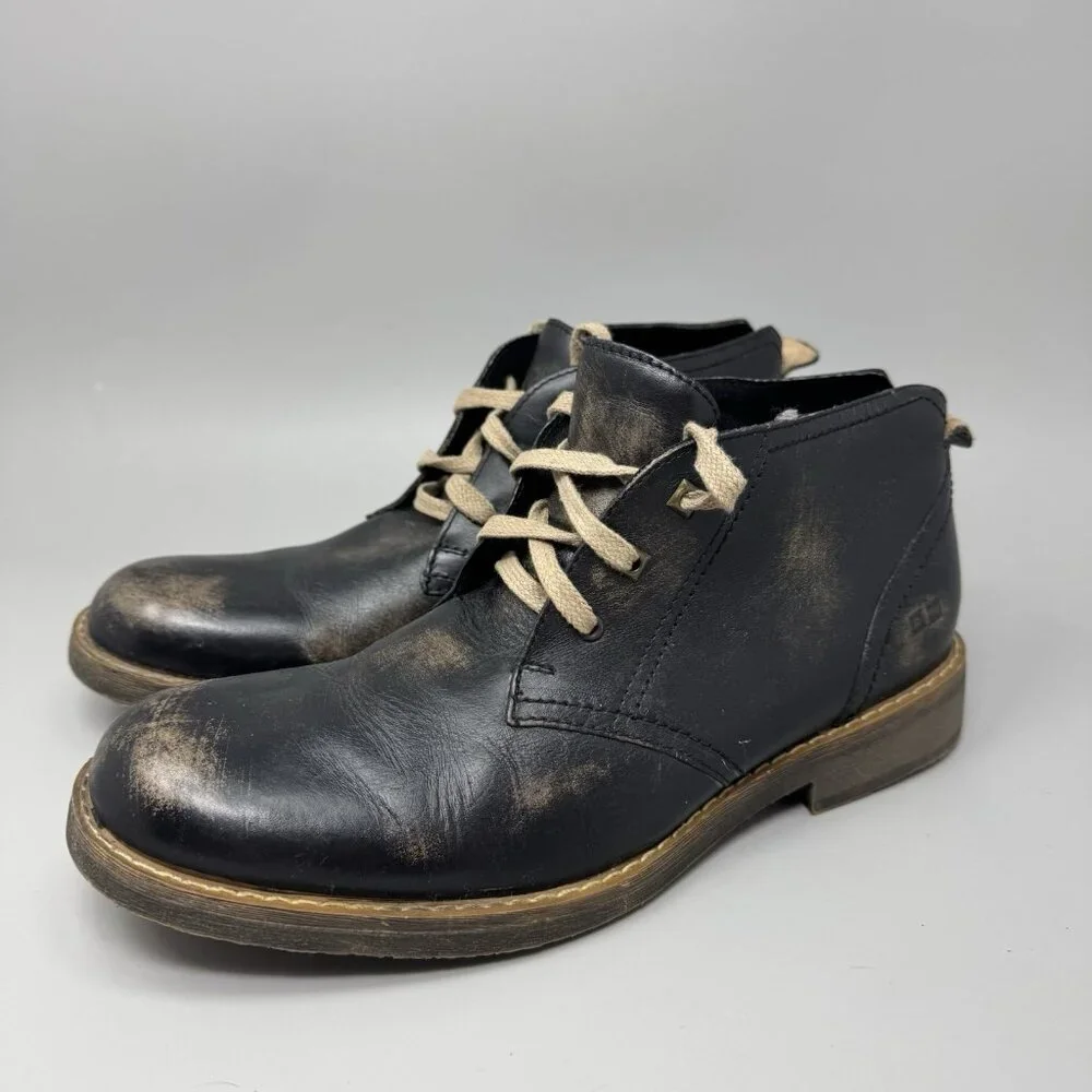 Bed Stu Mens Draco Chukka Boots Size 9 Brown Rustic Distressed Leather Lace Up